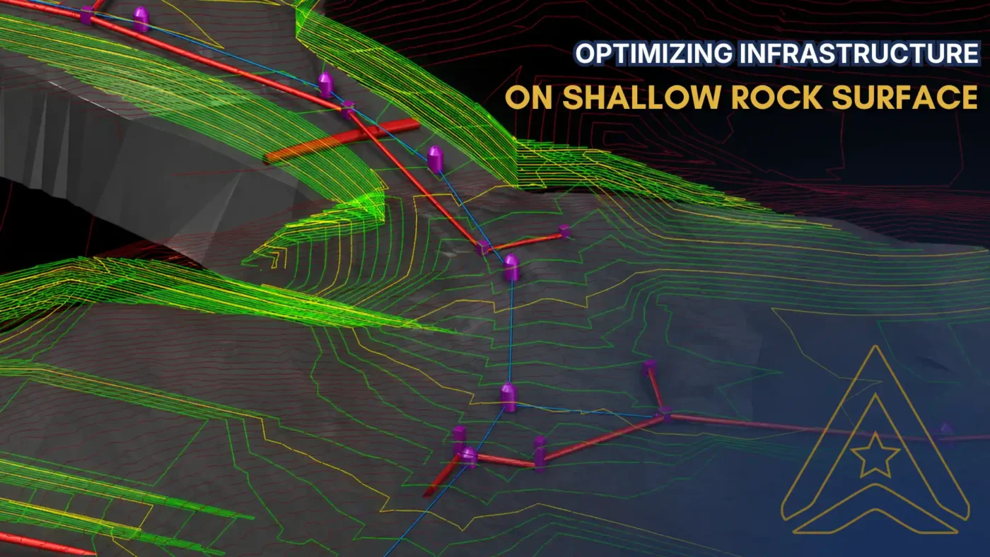 optimizing infrastructure on shallow rock surface