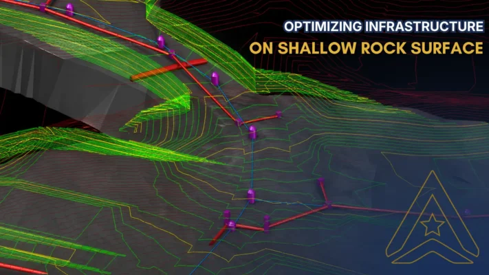 optimizing infrastructure on shallow rock surface
