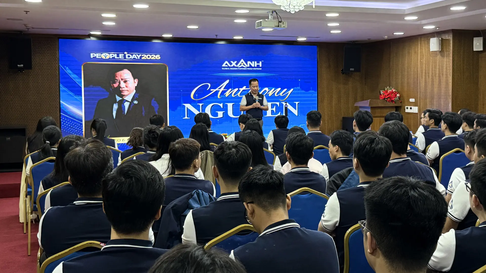 Leadership remarks before honoring outstanding individuals at AXANH People Day 2026