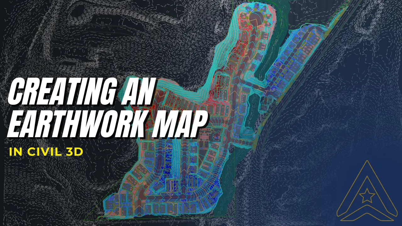 Digital map with colorful elevations, contour lines, and overlaid instructional text in bold.