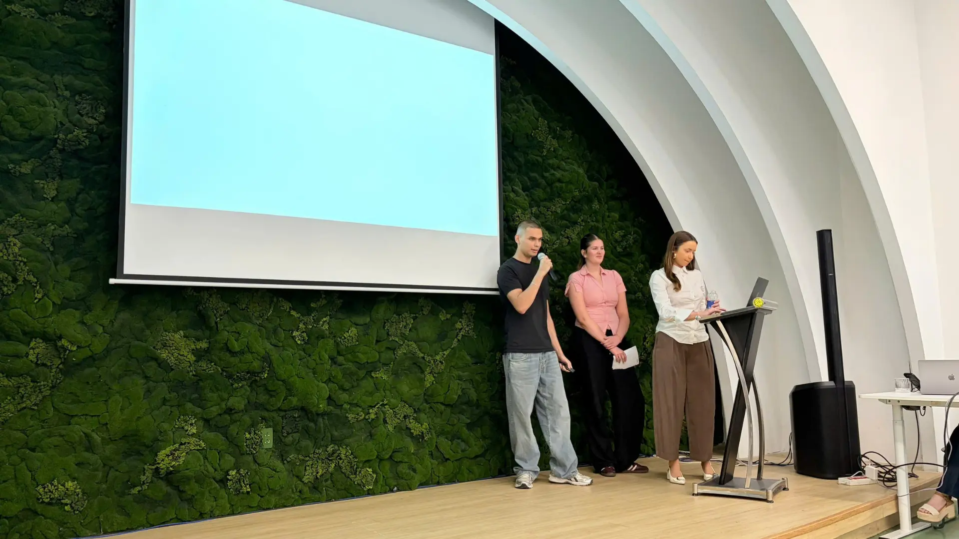 International interns at AXANH delivering their final presentation in 2026
