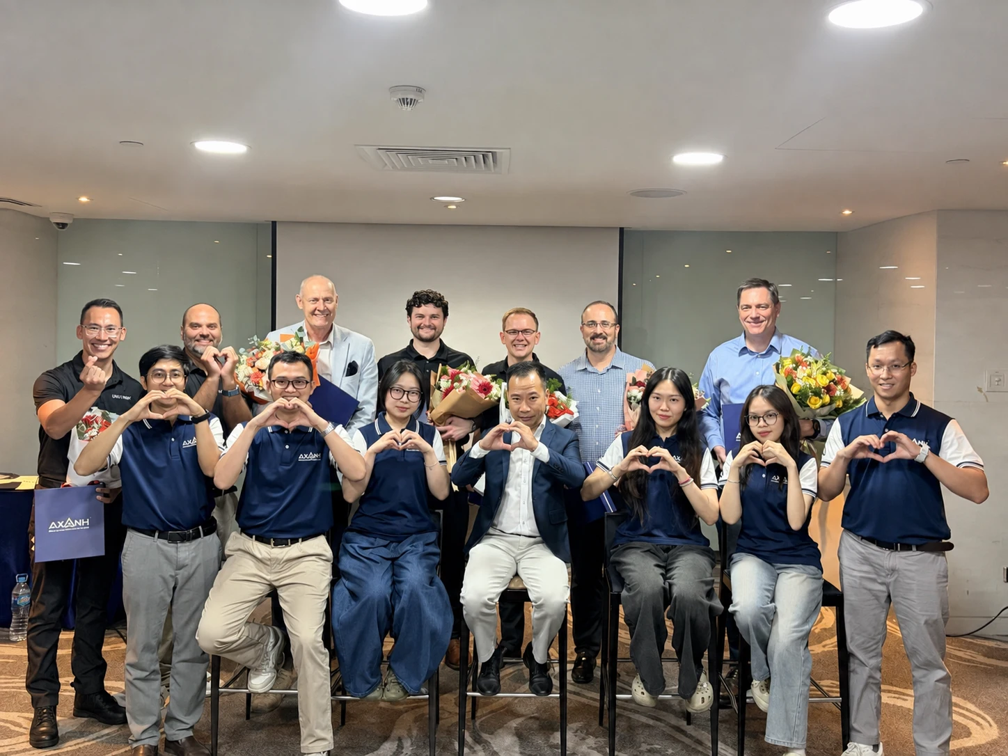 AXANH and Utah Valley University MBA engagement participants after the final presentation in Ho Chi Minh City.