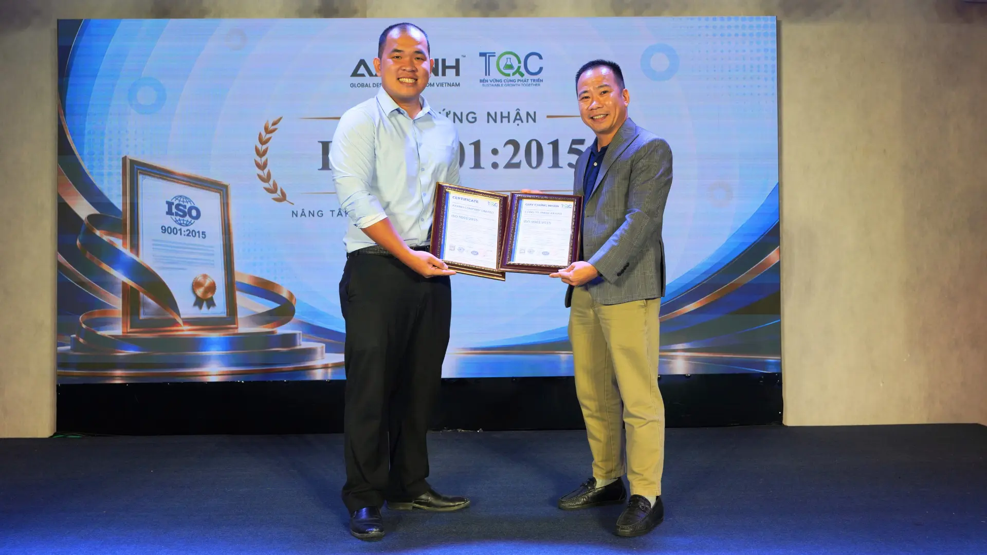 AXANH receives ISO 9001:2015 certification at Growth & Technology Day 2026