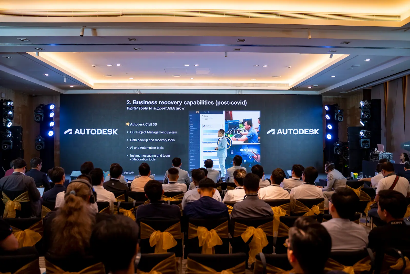 AXA Engineers presenting its Civil 3D success story at Autodesk Converge 2023