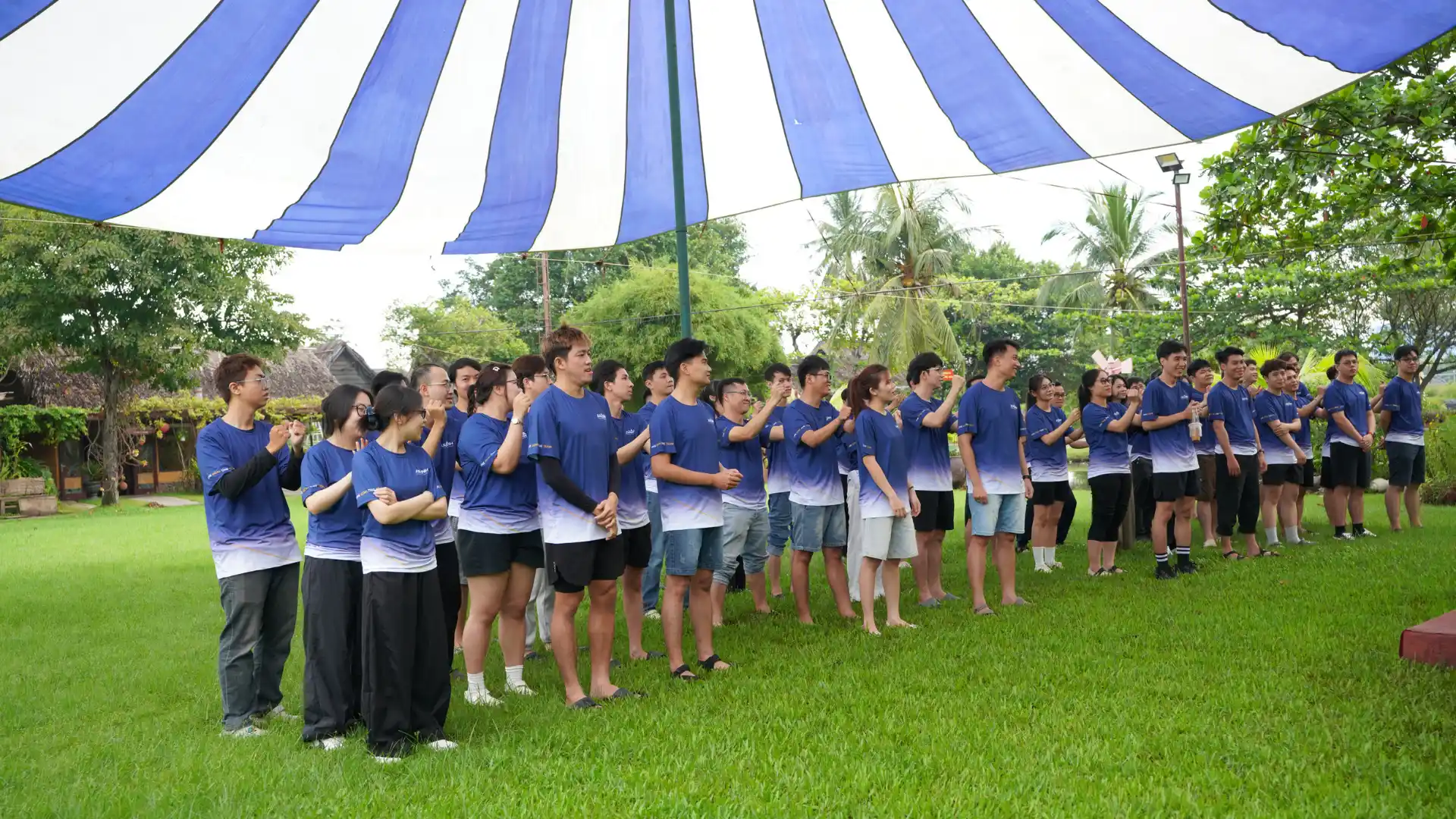 AXANH team members gathering for Village Sports Day 2026